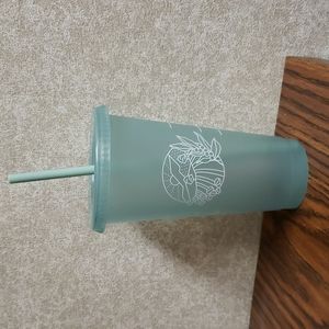 Starbucks 2021 Earth day Reusable Cold Cup. Venti, Mint Green, Matte